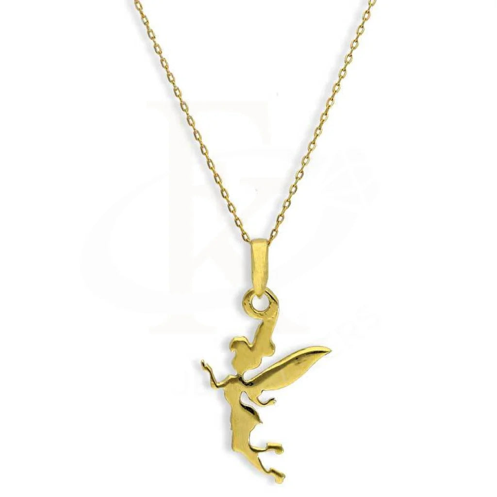 Ladies necklaces one off radiance -Gold Necklace (Chain with Tinkerbell Fairy Angel Pendant) 18KT - FKJNKL18K2690