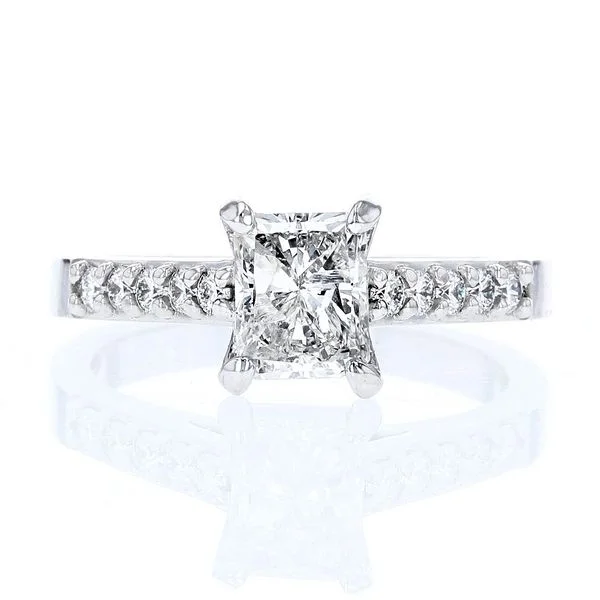 ladies rings spiritual-Radiant Cut Diamond Ring