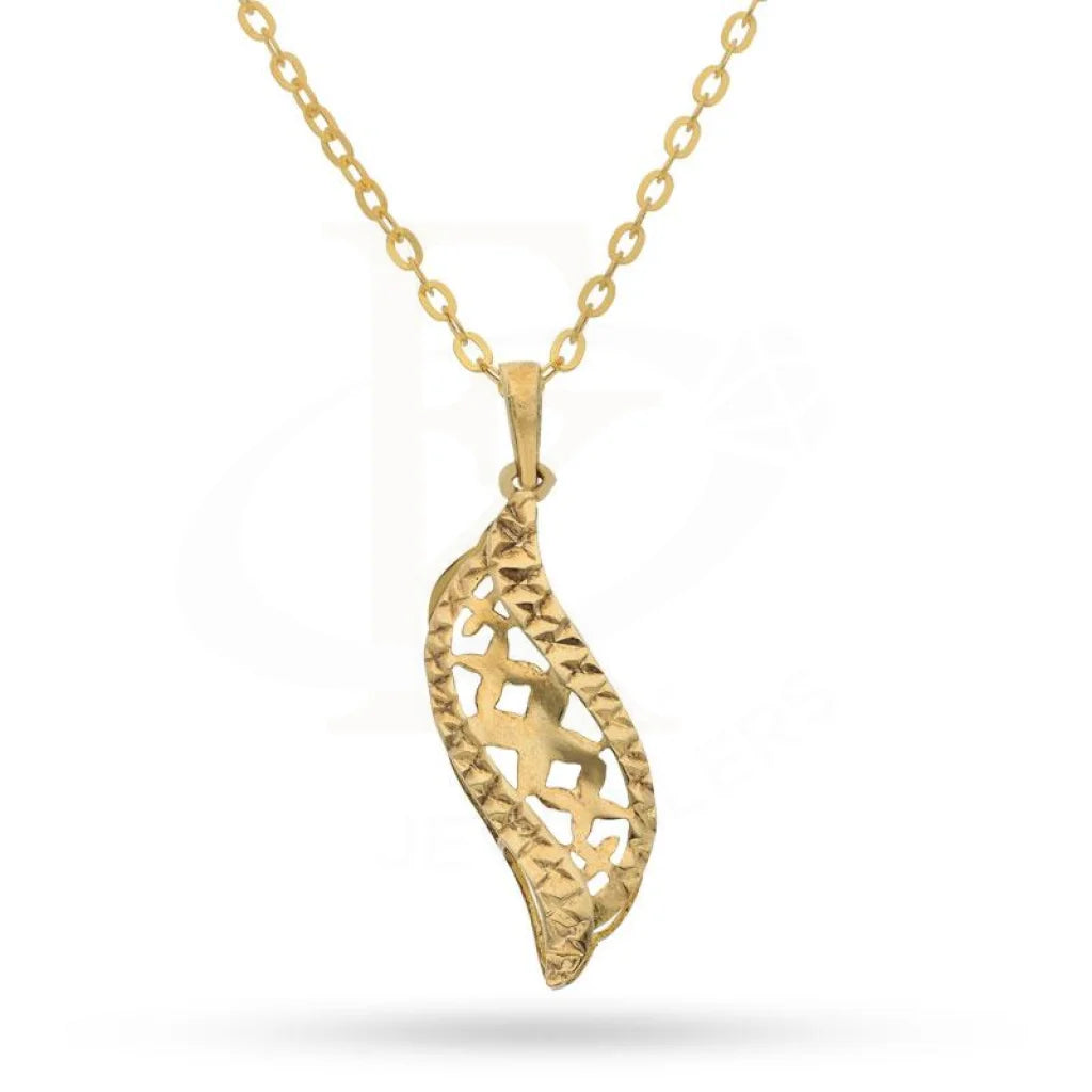 Ladies necklaces blend glow -Gold Necklace (Chain with Pendant) 18KT - FKJNKL1474