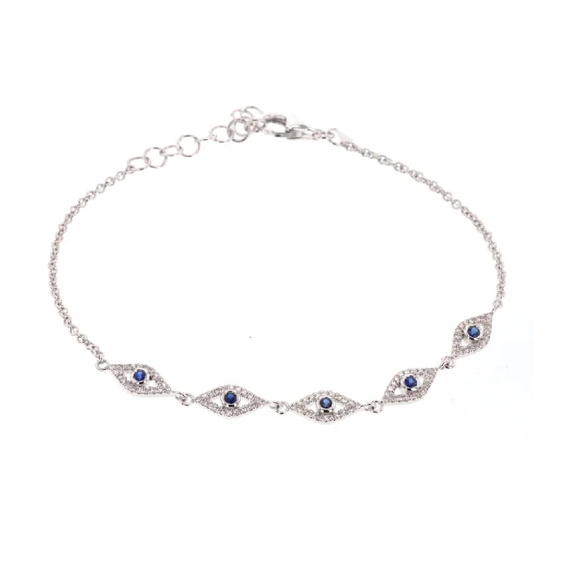 Ladies bracelets saga radiance -Blue Sapphire & Diamond Bracelet