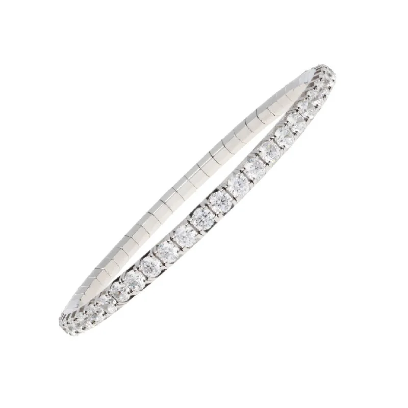 Ladies bracelets lab grown sparkle -7.30 ctw Diamond Stretch Tennis Bracelet