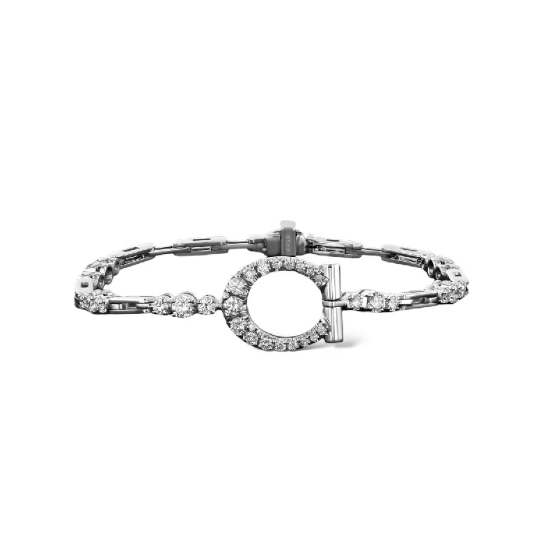 Ladies bracelets pop charm -Horse Bit Diamond Bracelet