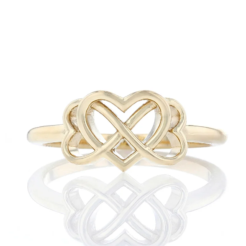 ladies rings edwardian-Infinity Heart Ring