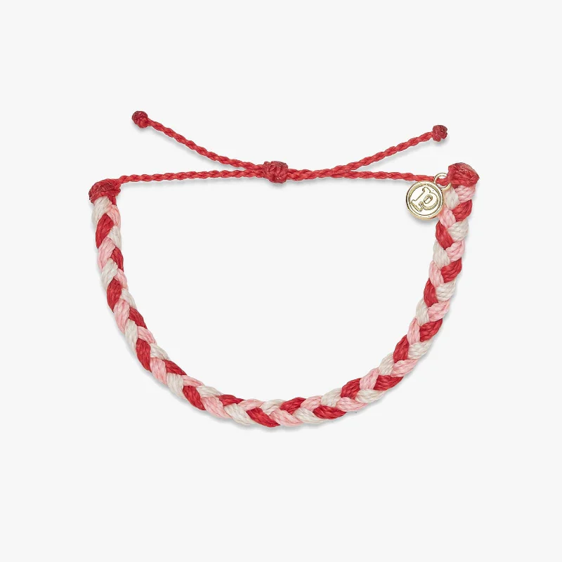 Ladies bracelets rose shine -Blood Saves Lives Braided Bracelet