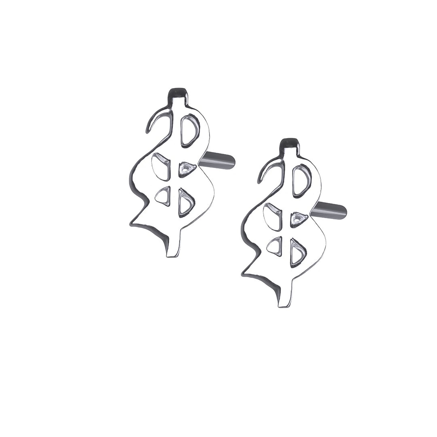 ladies earrings clearance-DOLLAR STUD EARRING