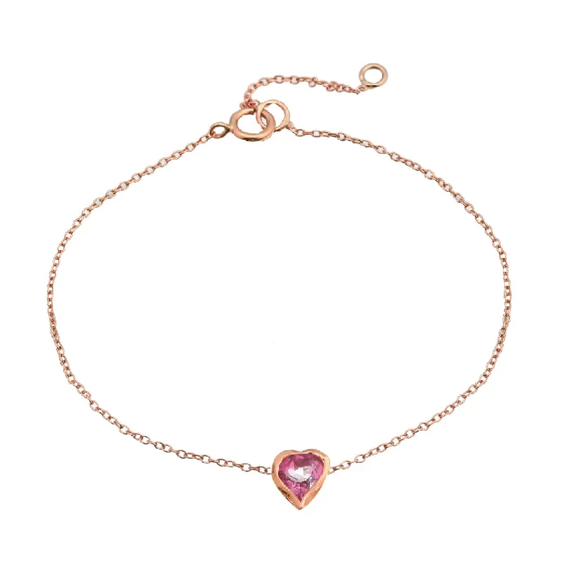 Ladies bracelets rose shine -Dainty Heart Bracelet