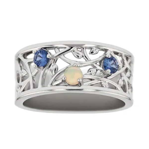 ladies rings closed-Mother's Ring with Children's Birthstones