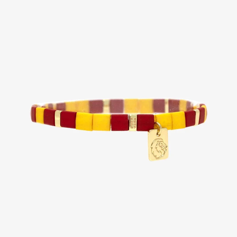 Ladies bracelets now glow -Gryffindor™ Tile Bead Stretch Bracelet