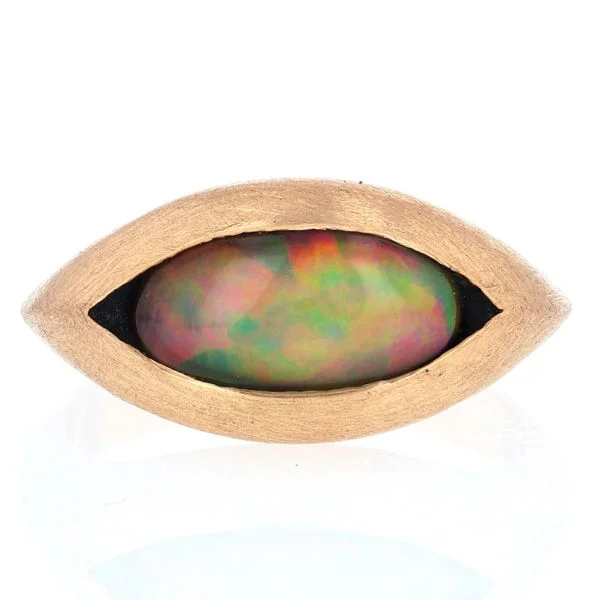 ladies rings geometric-East West Opal Ring