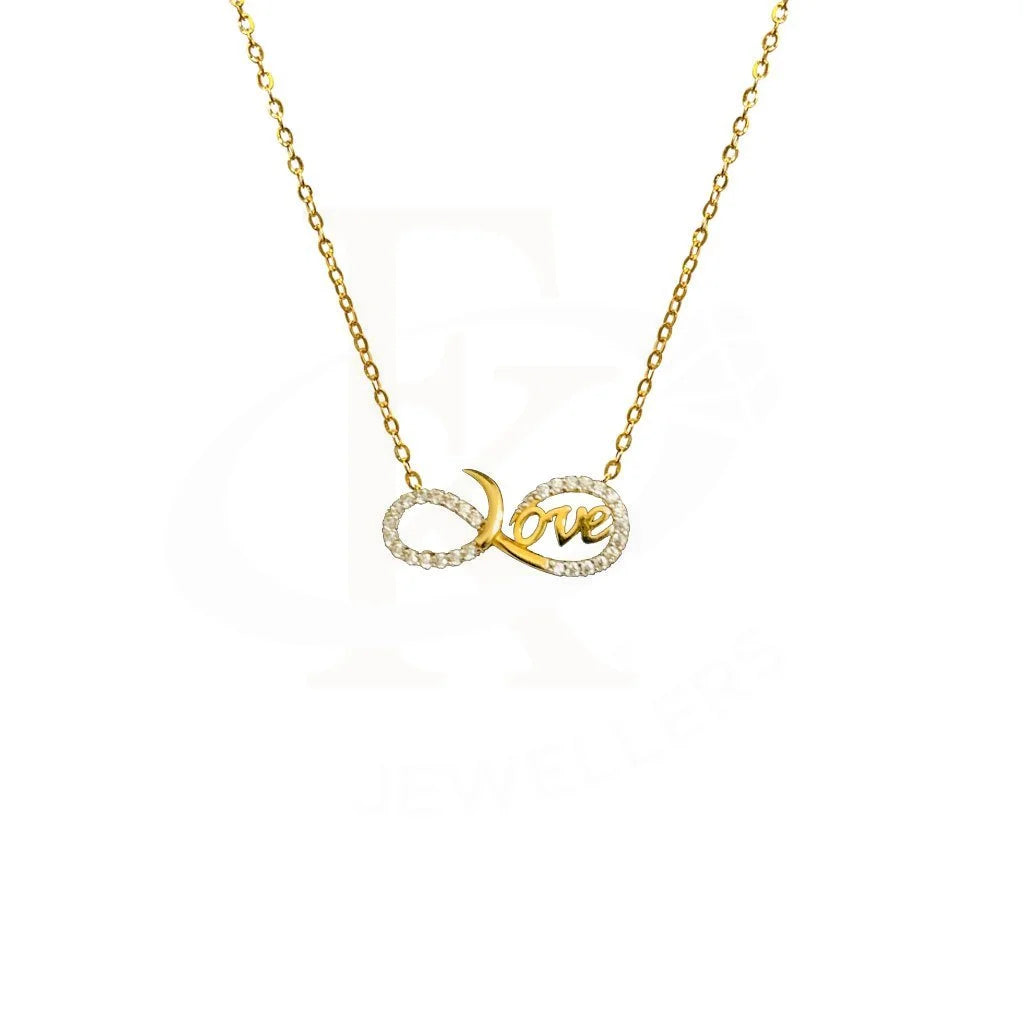 Ladies necklaces line radiance -Gold Infinity Love Necklace 18KT - FKJNKL1817