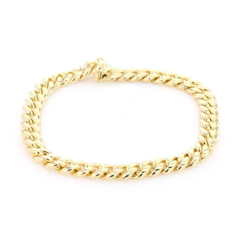 Ladies bracelets flash radiance -7.2MM 8" Cuban Link Bracelet