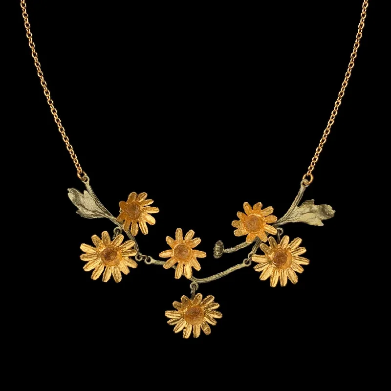 Yellow Butter Daisy Necklace - Statement