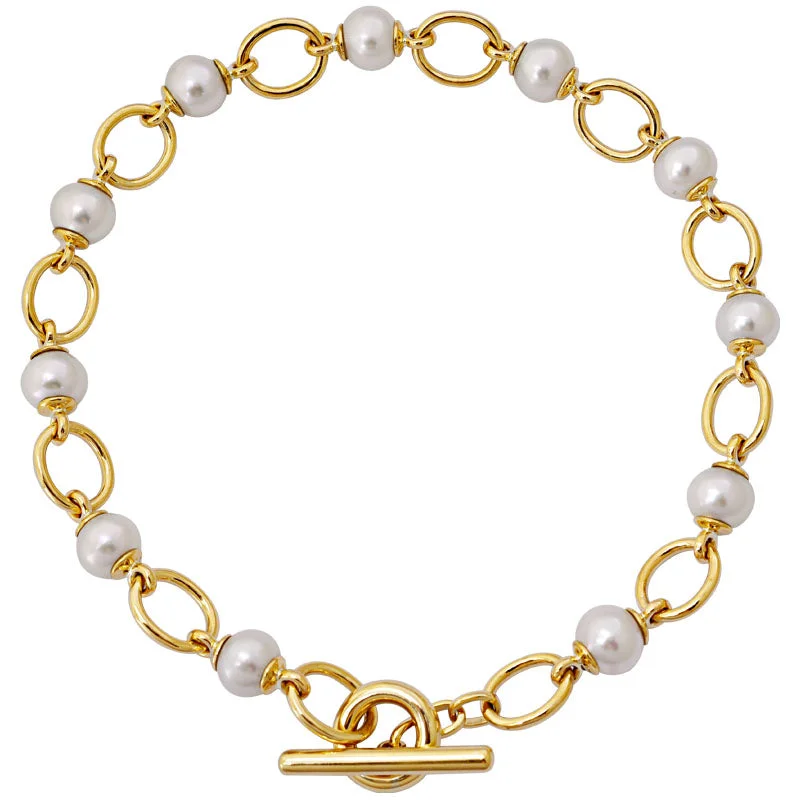 Ladies necklaces mild shine -Toggle Necklace- South Sea Pearl