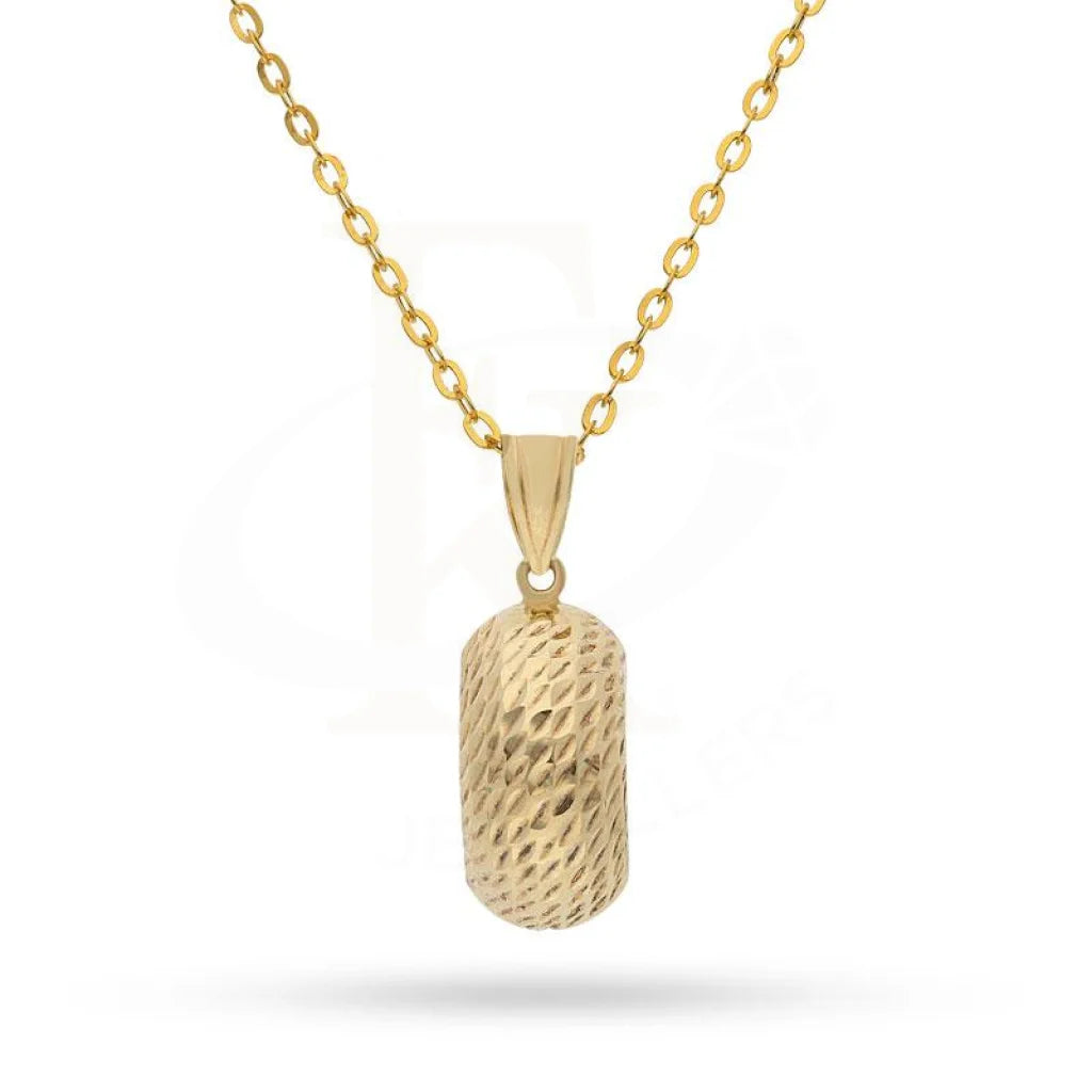 Ladies necklaces dip charm -Gold Necklace (Chain with Pendant) 18KT - FKJNKL1610