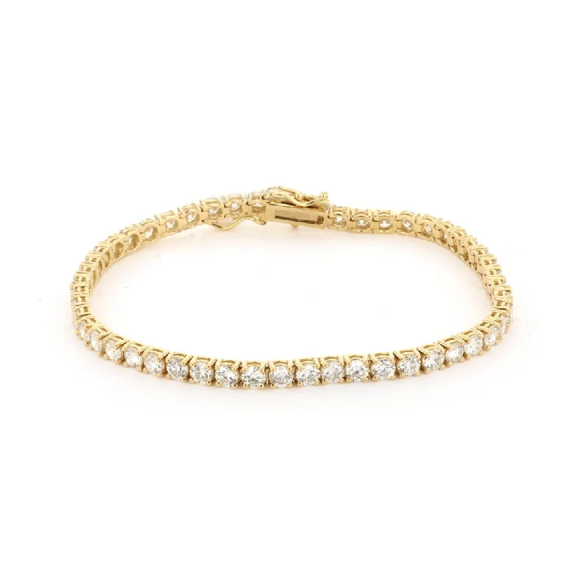 Ladies bracelets rim glow -6.45 ctw Diamond Tennis Bracelet