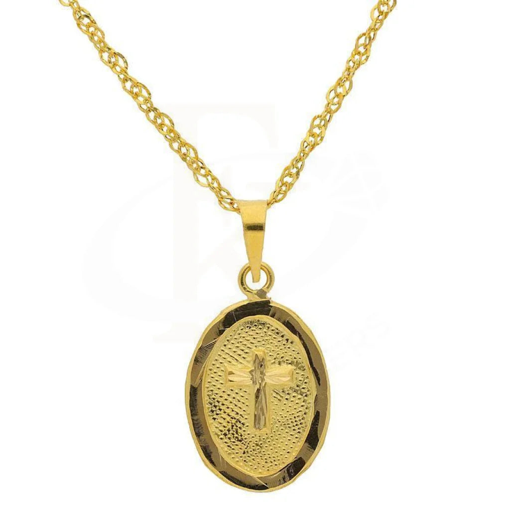 Ladies necklaces bare glow -Gold Necklace (Chain with Cross Pendant) 18KT - FKJNKL1198