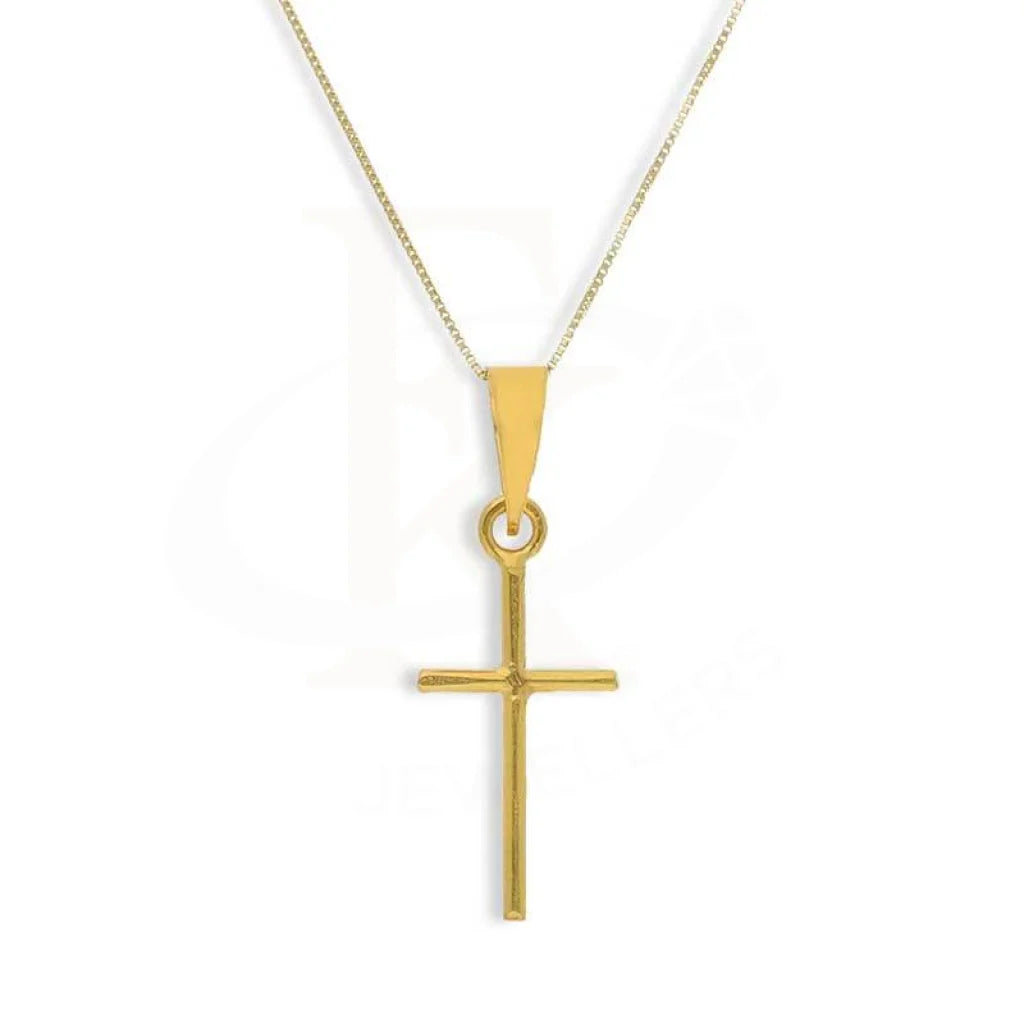 Gold Necklace (Chain With Cross Pendant) 18KT - FKJNKL18K3120