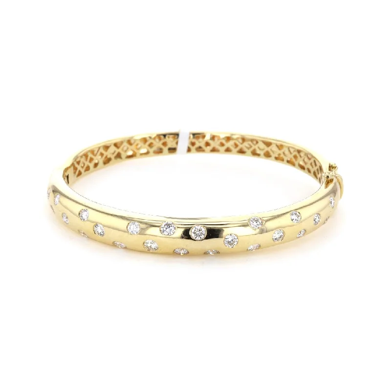 Ladies bracelets mate charm -1.96 ctw Diamond Bangle Bracelet