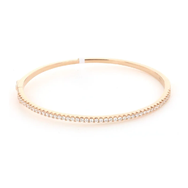 Ladies bracelets rose gold gleam -0.85 ctw Diamond Bangle Bracelet