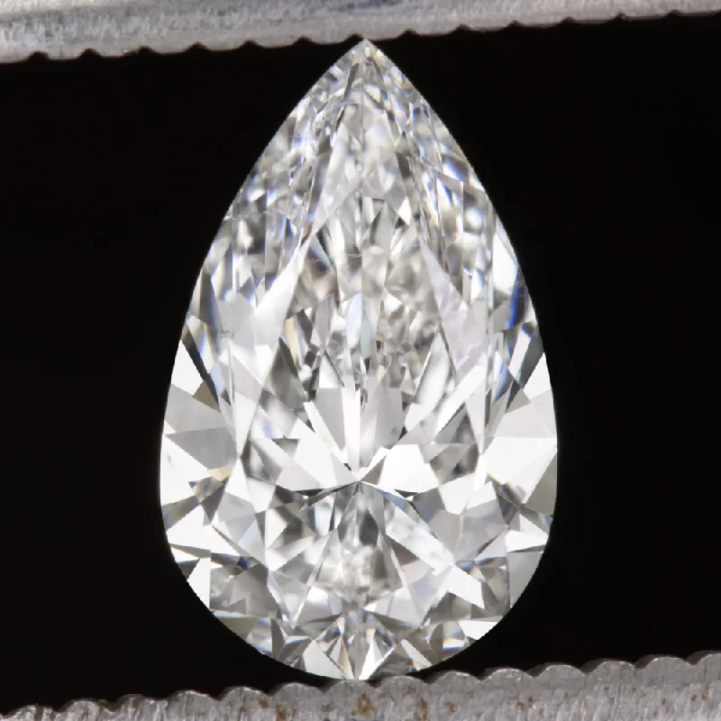 twisted band engagement rings -1.30ct PEAR SHAPE DIAMOND GIA CERTIFIED H SI1 LOOSE NATURAL TEARDROP ENGAGEMENT