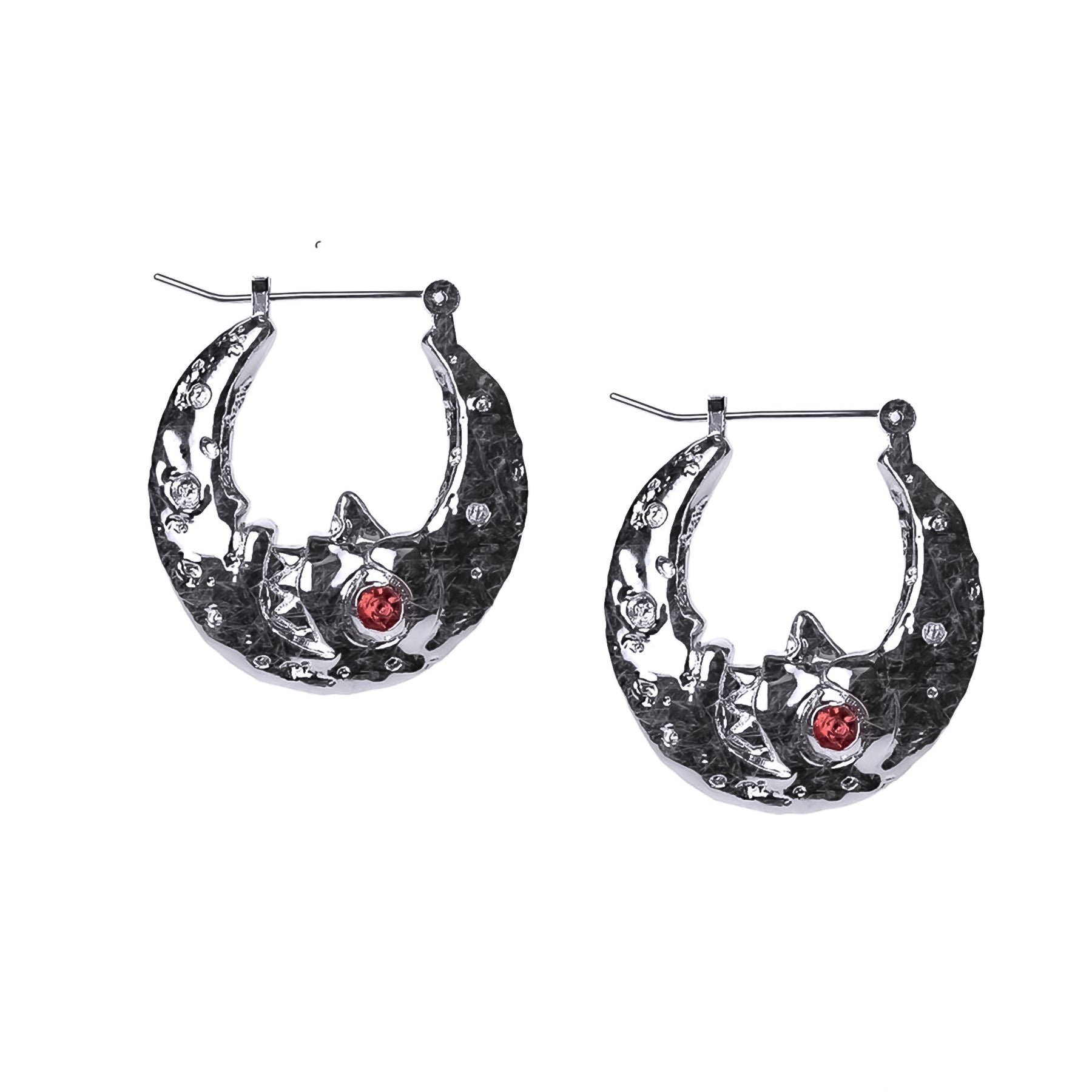 ladies earrings kay-LUNA HOOP EARRING