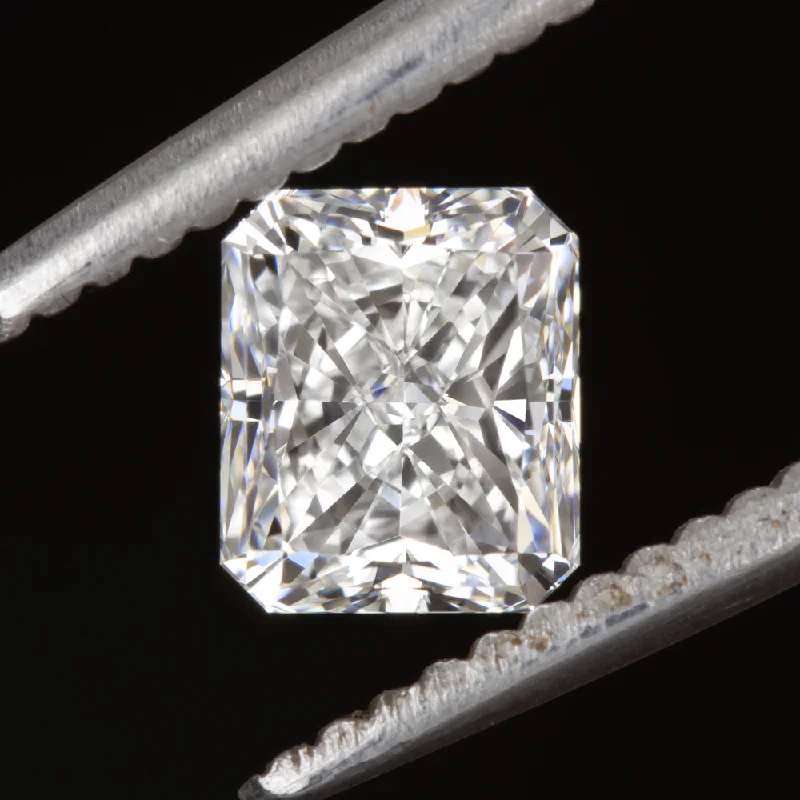 art deco engagement rings -0.91ct RADIANT CUT DIAMOND GIA CERTIFIED E VVS1 LOOSE NATURAL ENGAGEMENT 1 CARAT