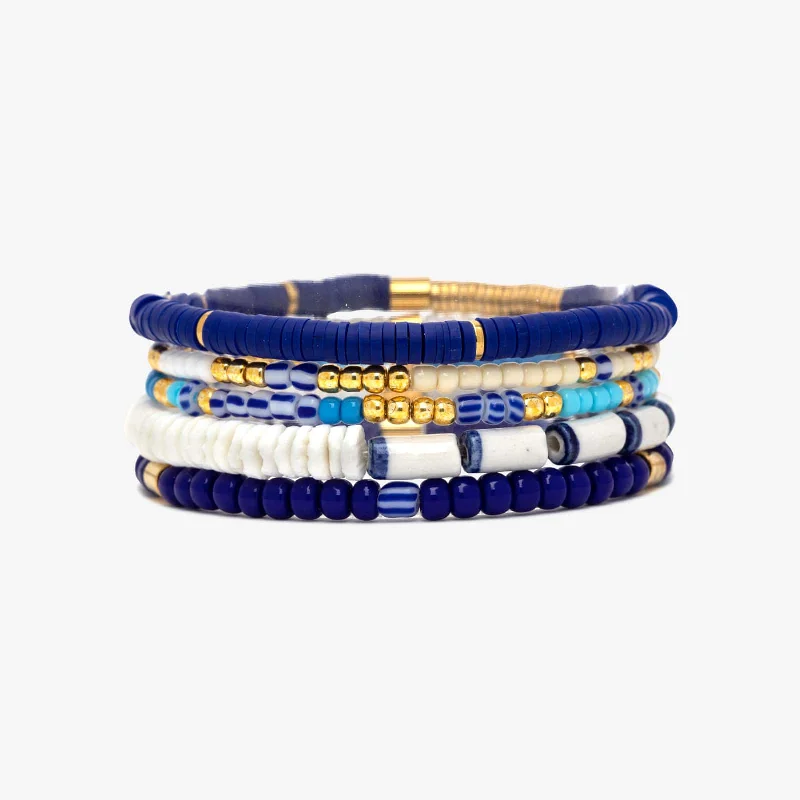 Ladies bracelets buy radiance -Surfrider Stretch Bracelet Set of 5