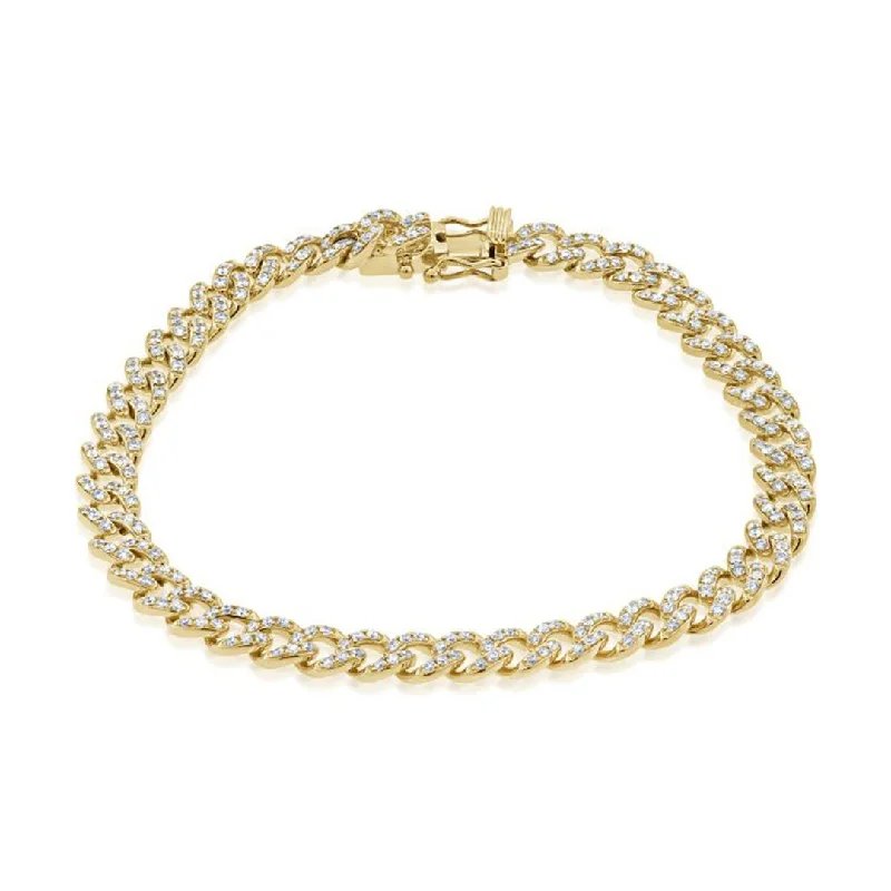 Ladies bracelets luxe radiance -1.71 ctw Diamond Curb Link Bracelet