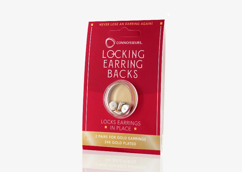 ladies earrings solitaire-EARRING BACKS FOR GOLD