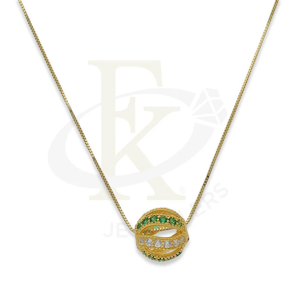 Ladies necklaces gaze radiance -Gold Sphere Necklace 18KT - FKJNKL18K2287