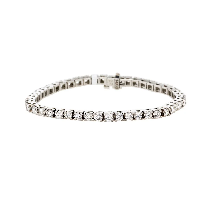 Ladies bracelets east charm -6.02 ctw Diamond Tennis Bracelet