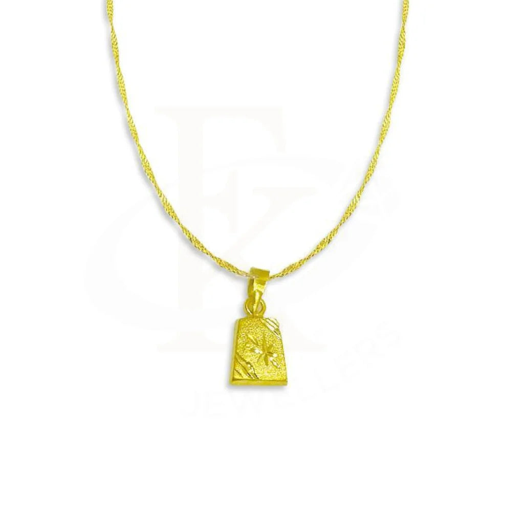 Ladies necklaces helm shine -Gold Necklace (Chain with Pendant) 18KT - FKJNKL1482