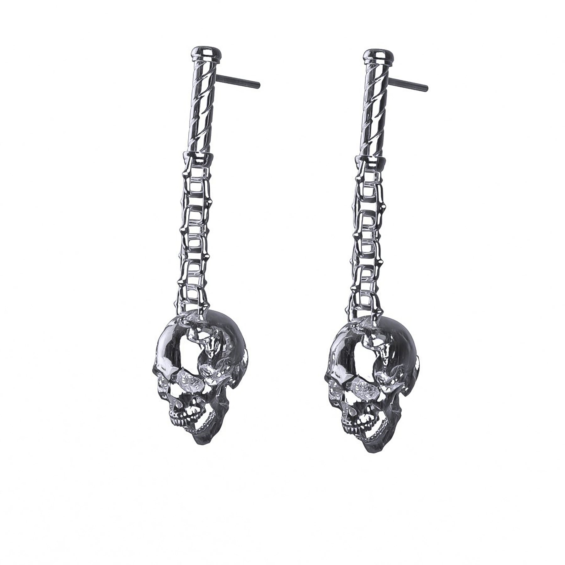 ladies earrings sizes-3RD CIRCLE OF HELL EARRING