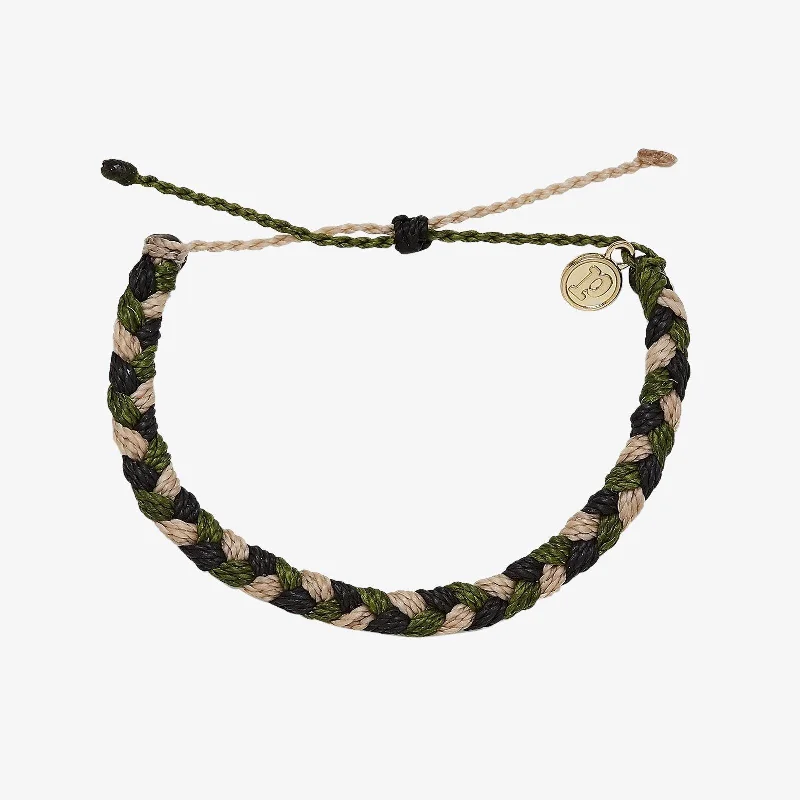 Ladies bracelets east charm -For the Troops Braided Bracelet