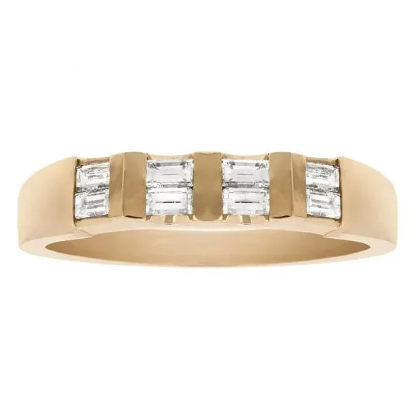 ladies rings invisible-Keepsake ring with baguette diamonds