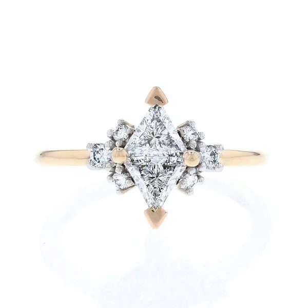 ladies rings valentine-Luna Triangle Diamond Ring