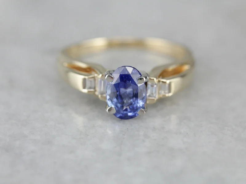 ethical engagement rings -Elegant Sapphire Engagement Ring