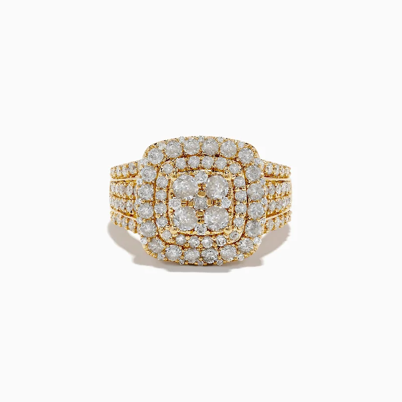 ladies rings second hand-14K Yellow Gold Diamond Ring