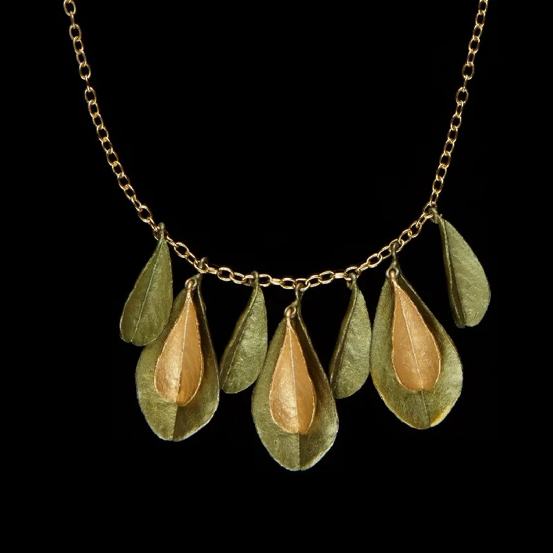 Ladies necklaces rim glow -False Indigo Necklace - Two Tone