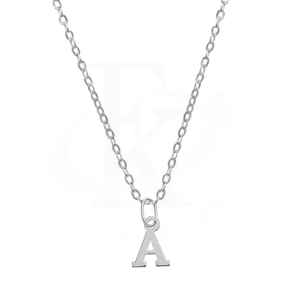 Sterling Silver 925 Necklace (Chain with Alphabet Pendant) - FKJNKLSL2002