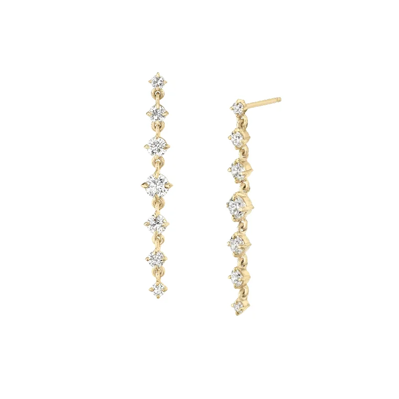 ladies earrings ethical-Éclat Seven Drop Earrings