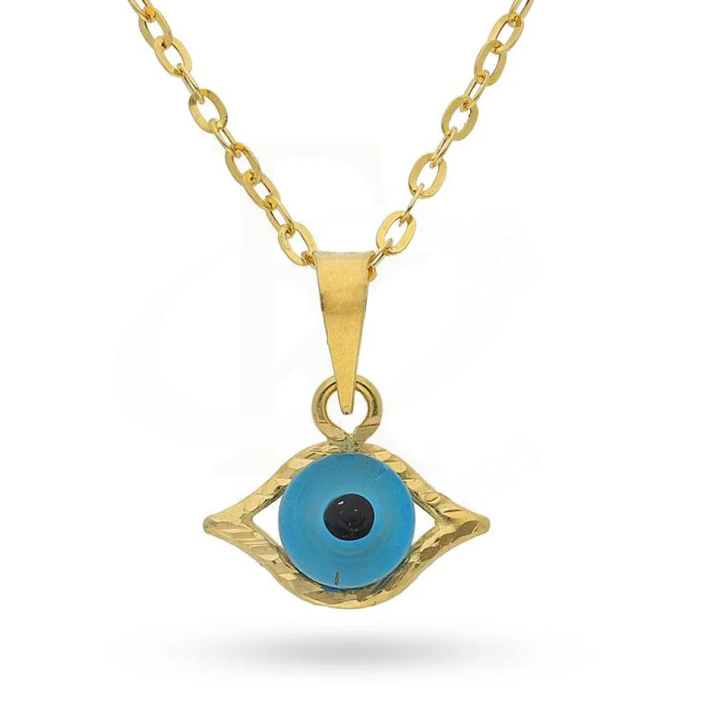 Ladies necklaces spike glow -Gold Necklace (Chain with Eye Pendant) 18KT - FKJNKL1477