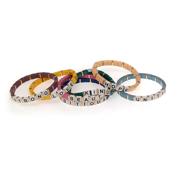 Ladies bracelets past shine band -Enamel Bracelets