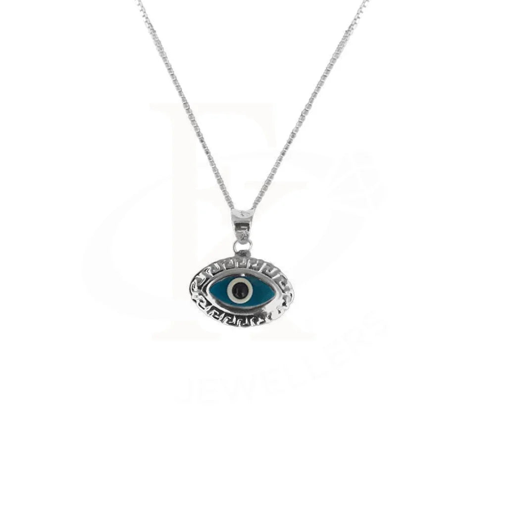 Ladies necklaces pair radiance -Sterling Silver 925 Necklace (Chain with Eye Pendant) - FKJNKL1694