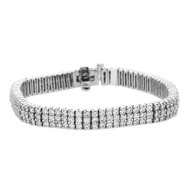 Ladies bracelets magic radiance -7.10 ctw Diamond Tennis Bracelet