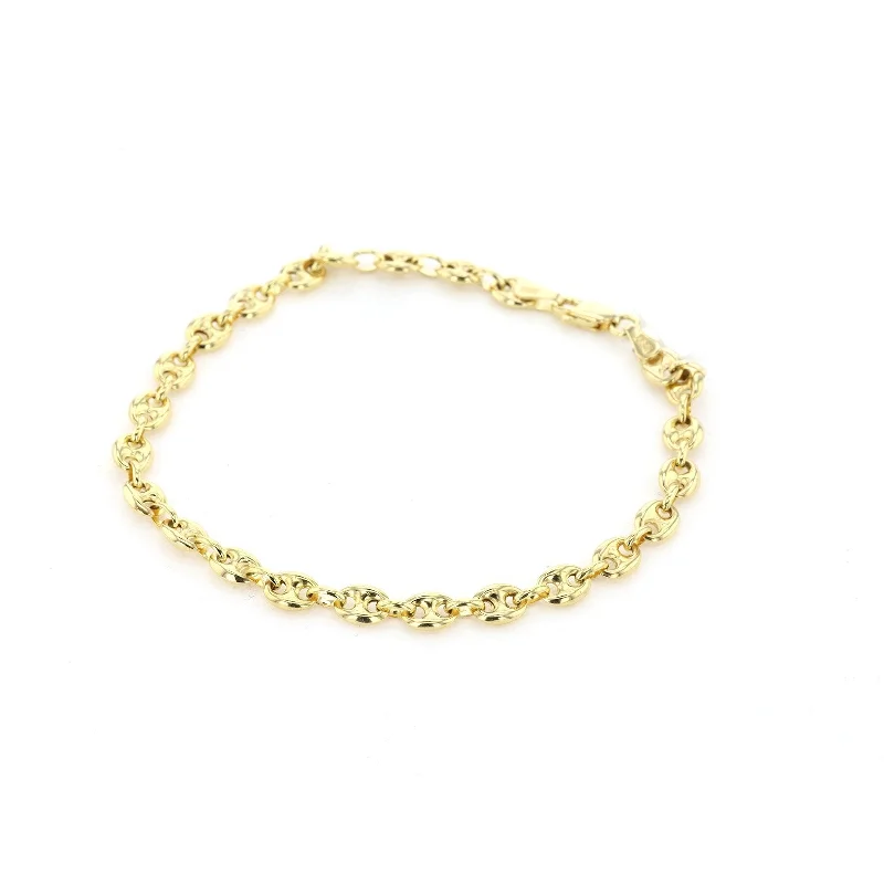 Ladies bracelets dip charm -4.5MM Puff Mariner Bracelet