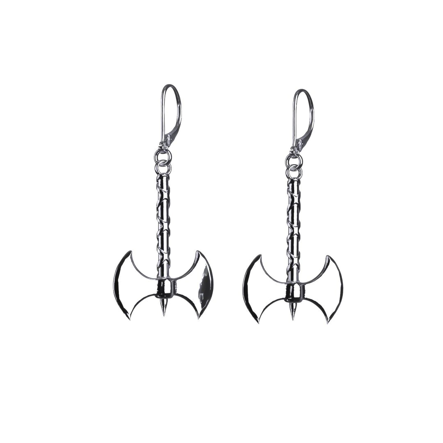 ladies earrings winter-BATTLE AXE EARRING