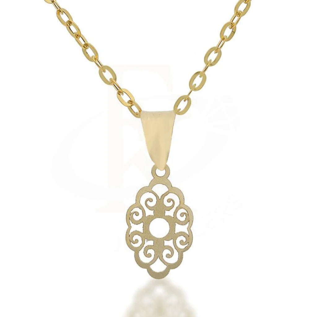 Ladies necklaces save charm -Gold Necklace (Chain with Pendant) 18KT - FKJNKL18K2086