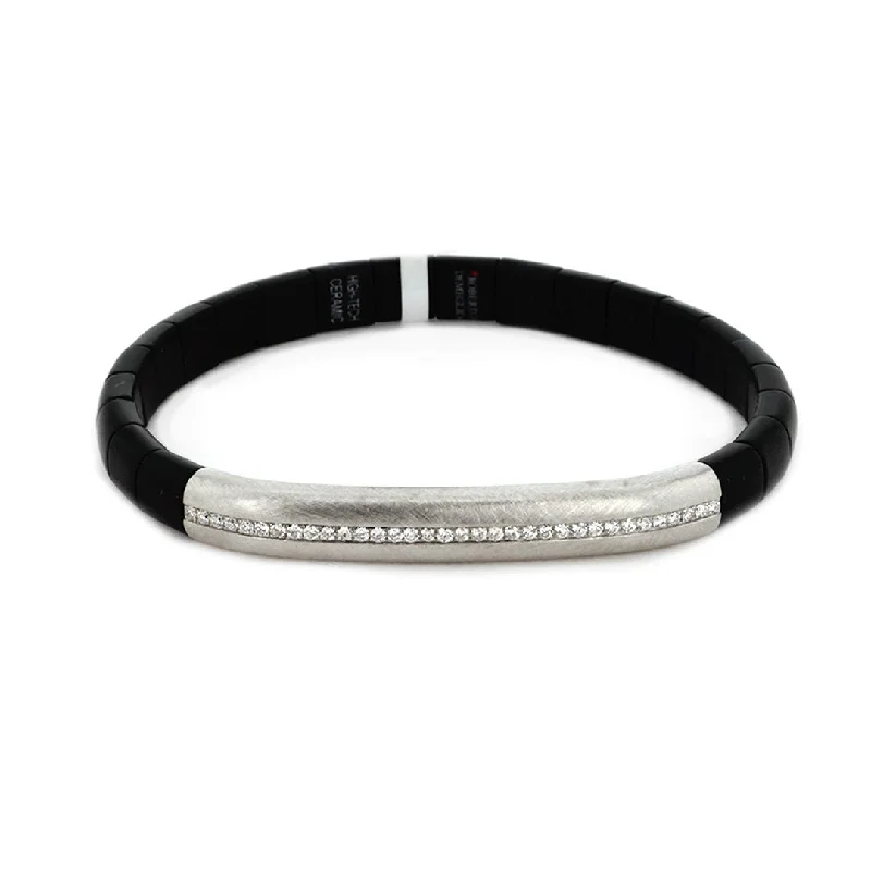 Ladies bracelets word shine -0.29 ctw Diamond Ceramic Stretch Bracelet | 10264419