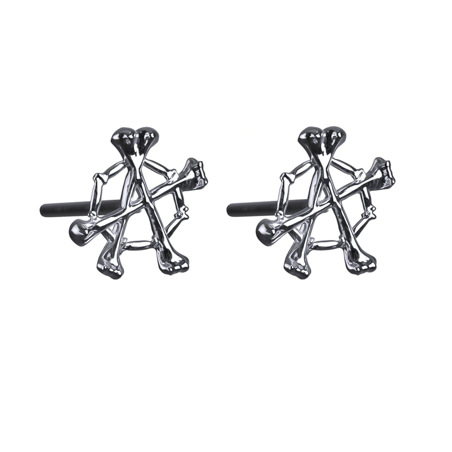 ladies earrings storage-ANARCHY BONE EARRING